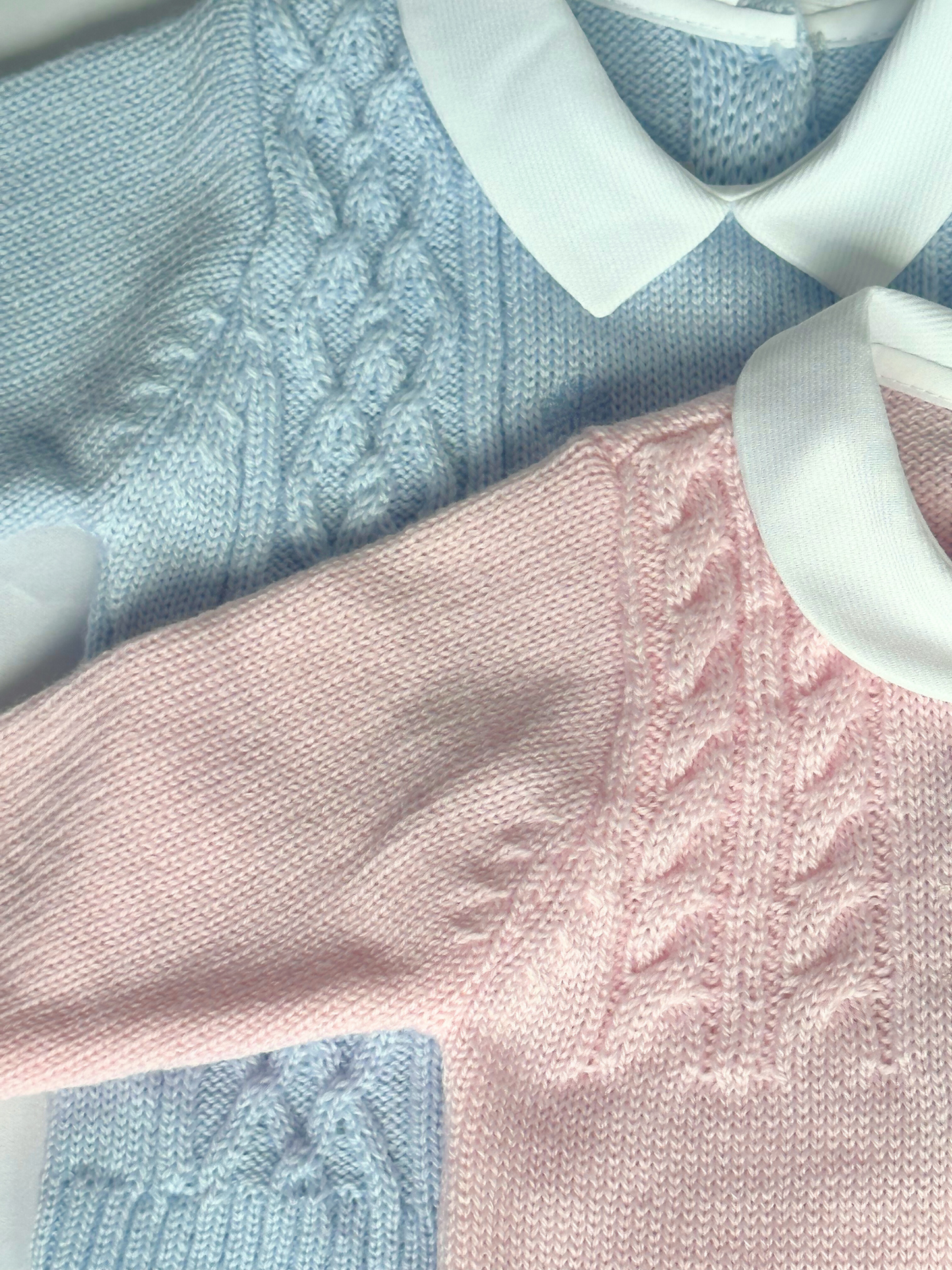 Chicco | Classic blue knitted set