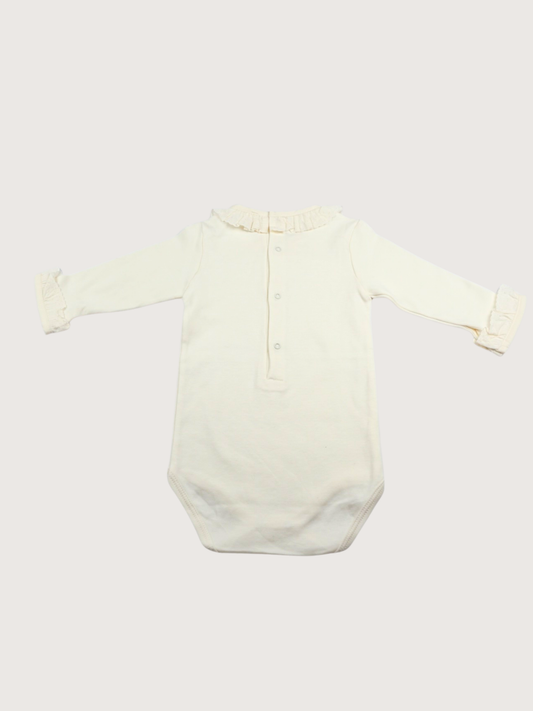 Minhon | Romper with embroidered collar