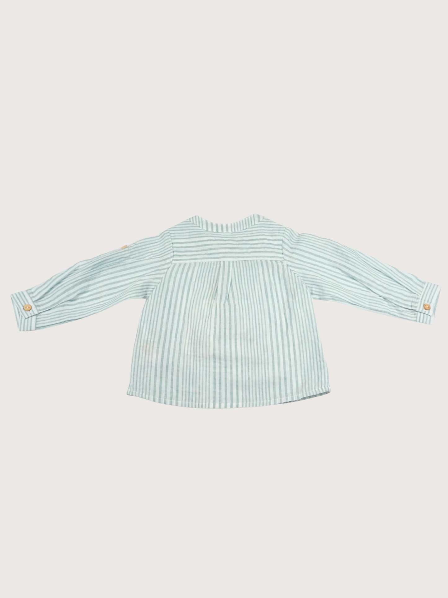 Dadati | Katoenen Blauw Gestreepte Blouse