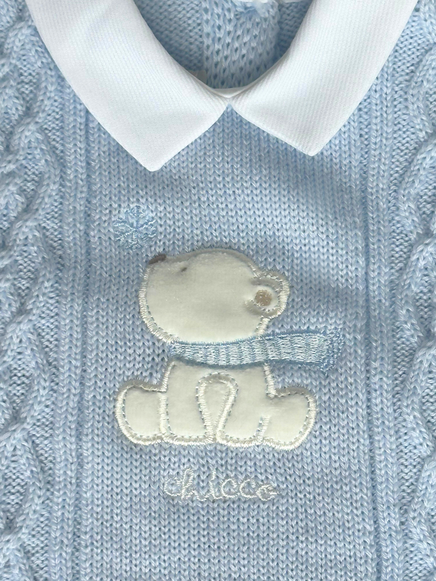 Chicco | Classic blue knitted set