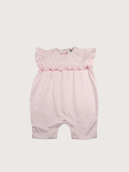 Minhon | Butterfly Sleeve Romper Light Pink