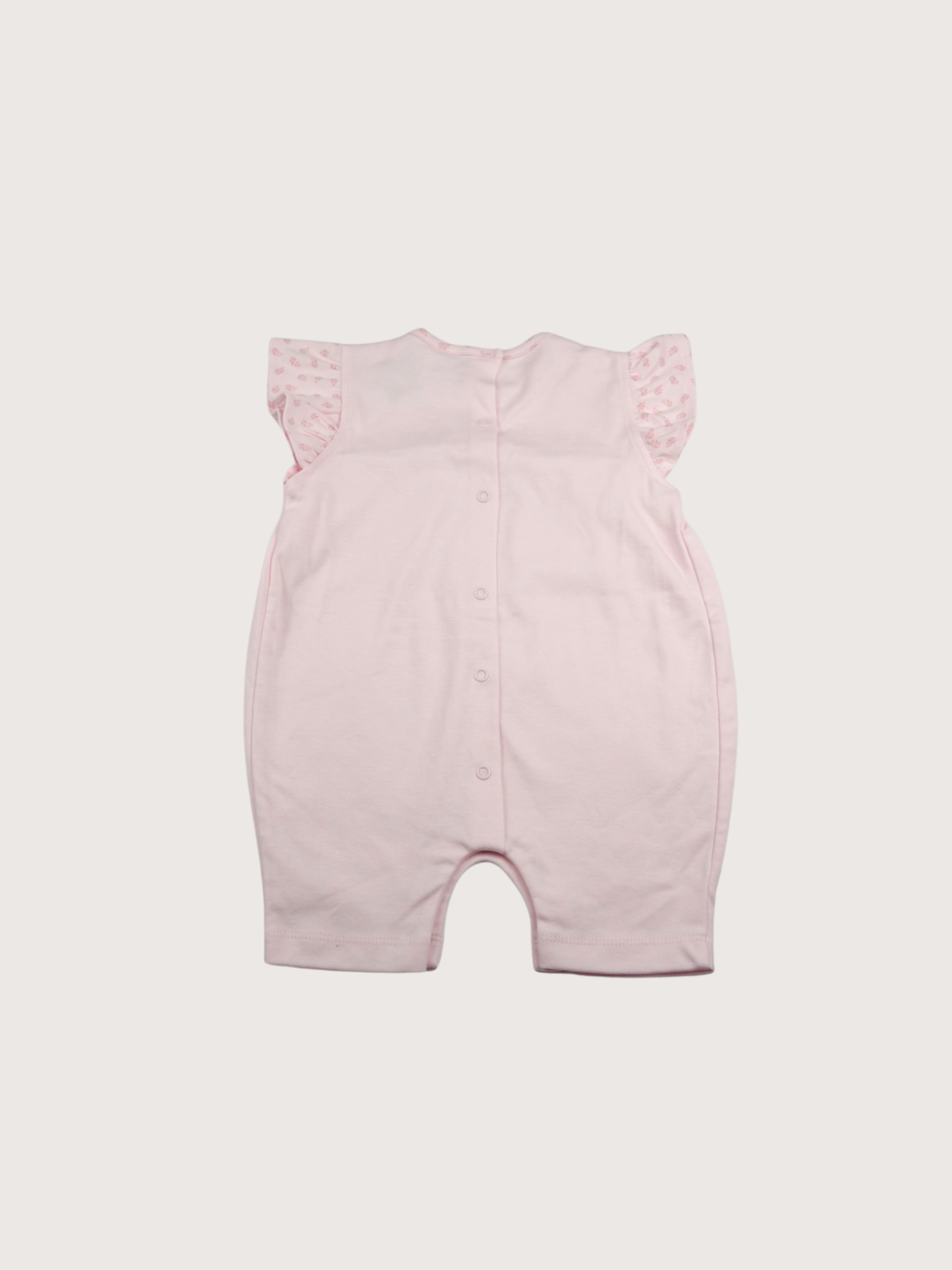 Minhon | Butterfly Sleeve Romper Light Pink
