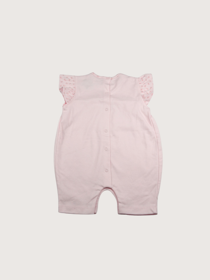 Minhon | Butterfly Sleeve Romper Light Pink