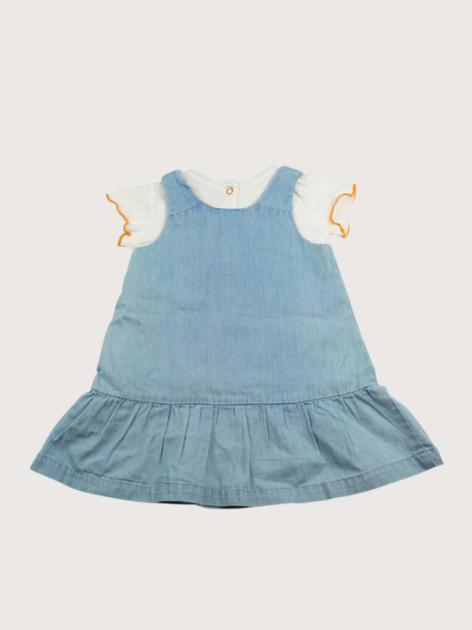 Chicco | Denim dress blue with matching shirt