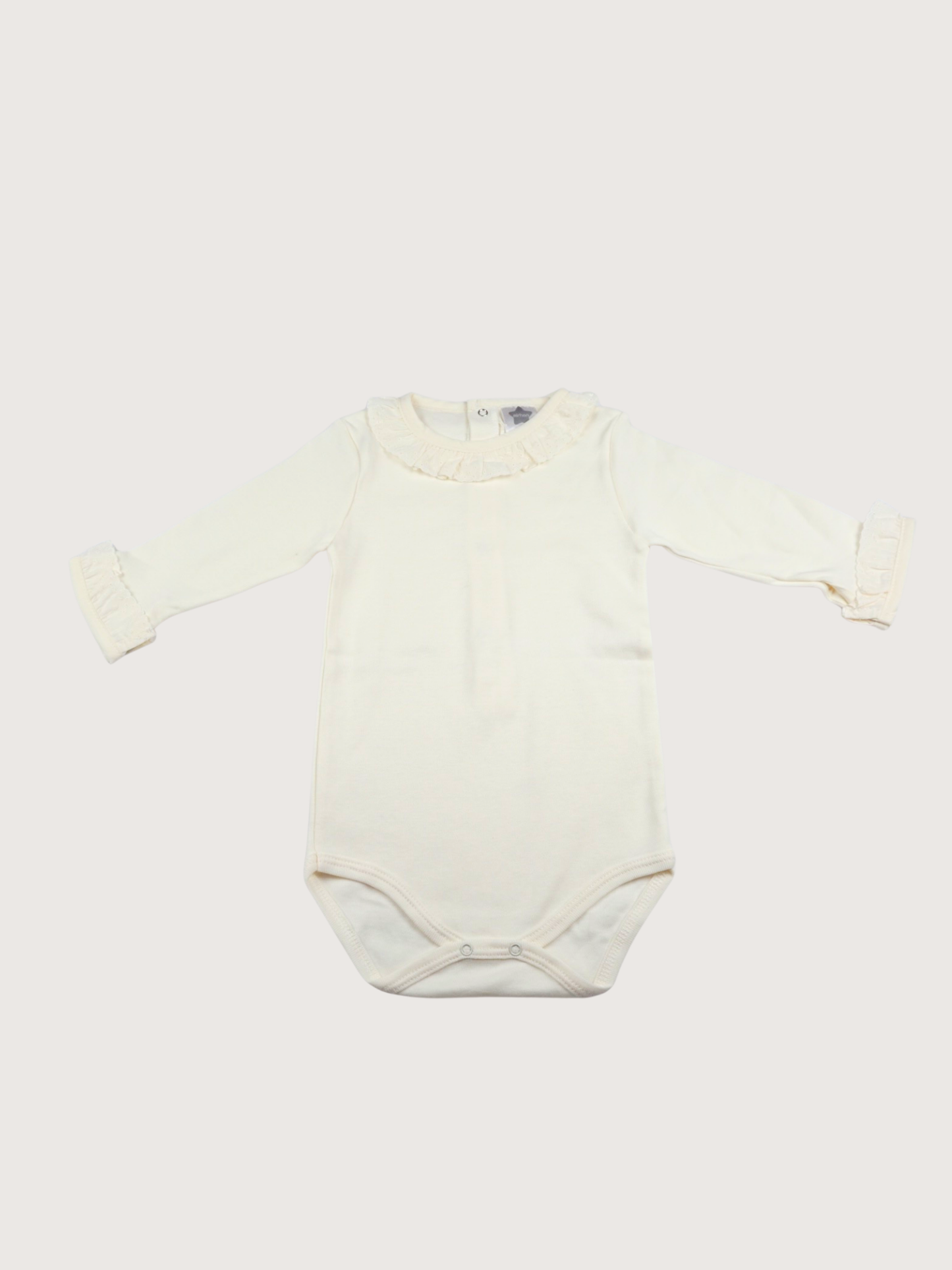 Minhon | Romper with embroidered collar