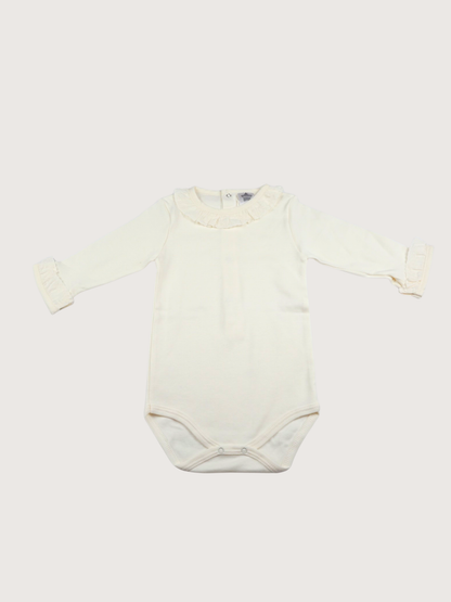 Minhon | Romper with embroidered collar